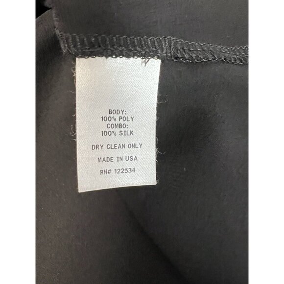 Lola & Sophie Womens Sheer Sleeve Blouse~Size M~Black Tunic Silk Top~L12 22 - Picture 12 of 12